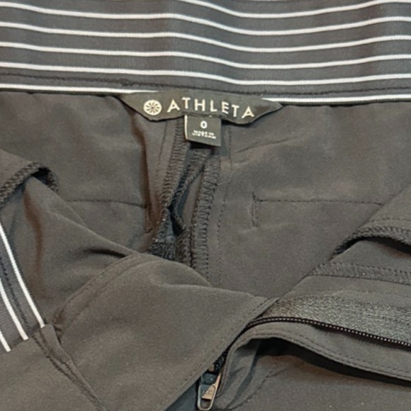 Athleta Woman's Tribeca Crop Pant Black Size 0 - Picture 4 of 11